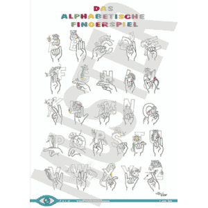Das Fingeralphabet (Plakat)