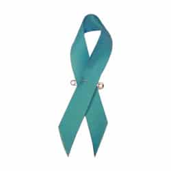 Türkiser Ribbon aus Seide