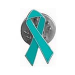 Türkiser Ribbon aus Metall
